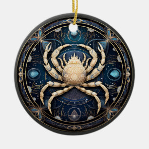 Ornamento de Astrologia Personalizada do Cancer Zo