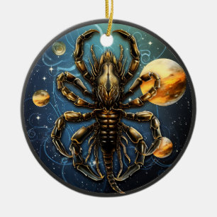 Ornamento de Astrologia Personalizada do Zodiac Sc