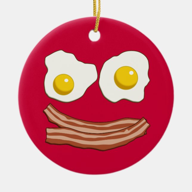 Ornamento de Bacon e Ovos (Frente)