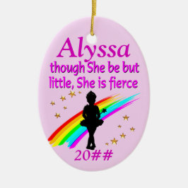 ORNAMENTO DE BALLERINA PERSONALIZADO PEQUENO MAS C