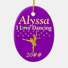 ORNAMENTO DE BALLERINA PERSONALIZADO PURO