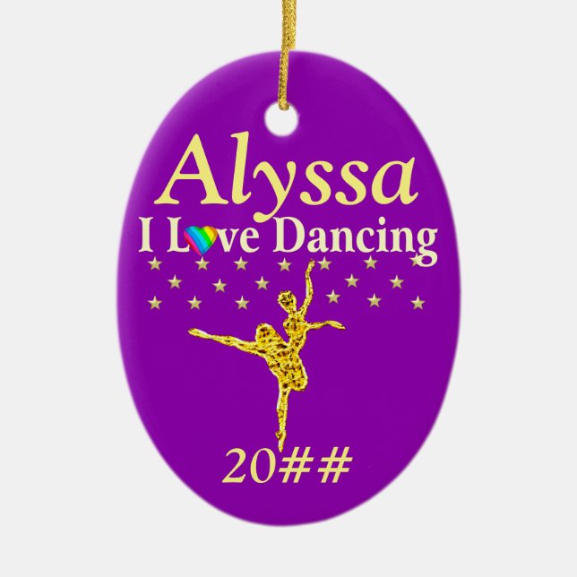 ORNAMENTO DE BALLERINA PERSONALIZADO PURO (Frente)