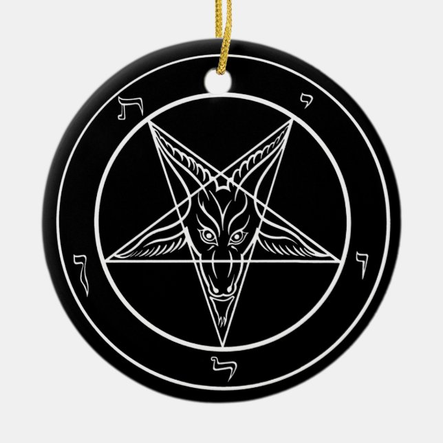 Ornamento de Baphomet, cerâmico (Frente)