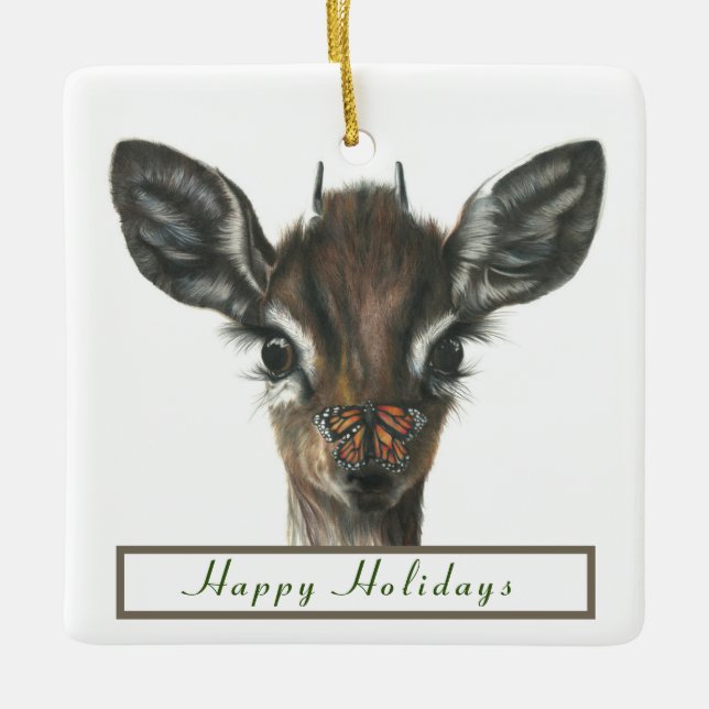 Ornamento de beijos de borboleta (Frente)