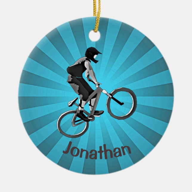 Ornamento de Biking Personalizado (Frente)