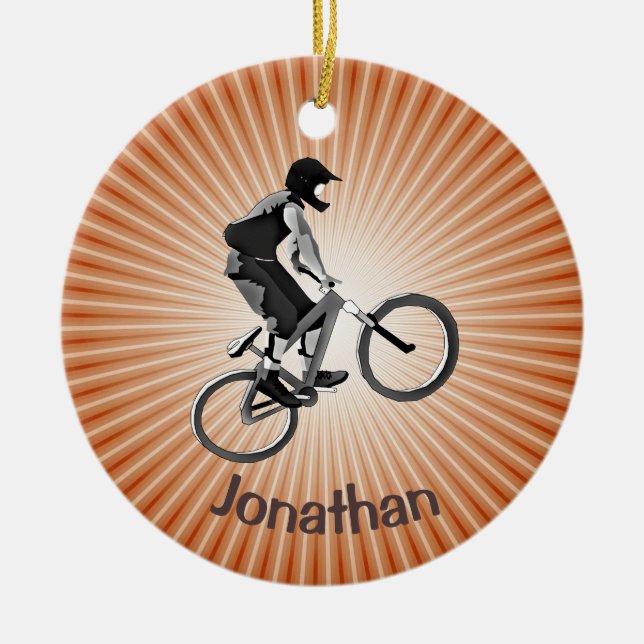 Ornamento de Biking Personalizado (Frente)