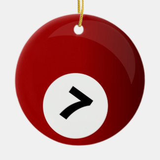 ornamento de bola de bilhar