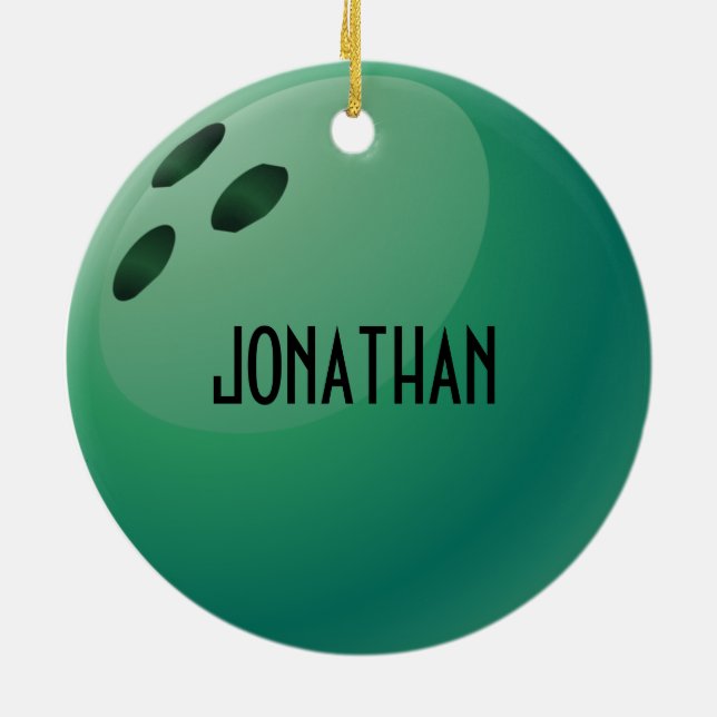 Ornamento de Boliches Personalizadas (Traseira)