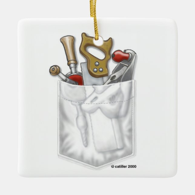 Ornamento de bolso do carpinteiro (Frente)