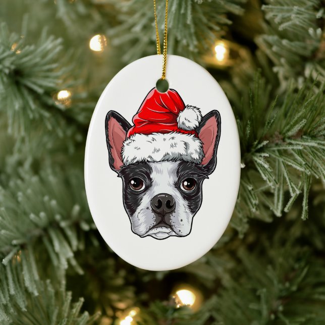 Ornamento de Boston Terrier Lover | Árvore de Nata (Árvore)
