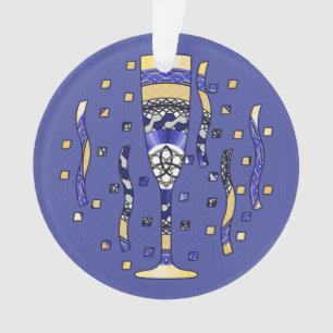 Ornamento de Brinde de Ano Novo