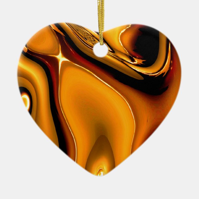 Ornamento de bronze abstrato (Frente)