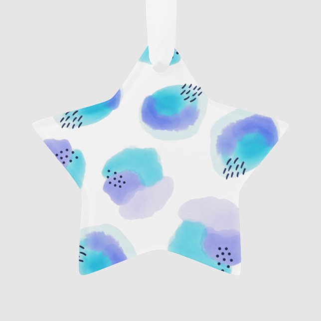 Ornamento de Brushstrokes de Aquarela (Frente)