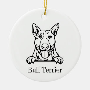 ornamento de cães Bull Terrier