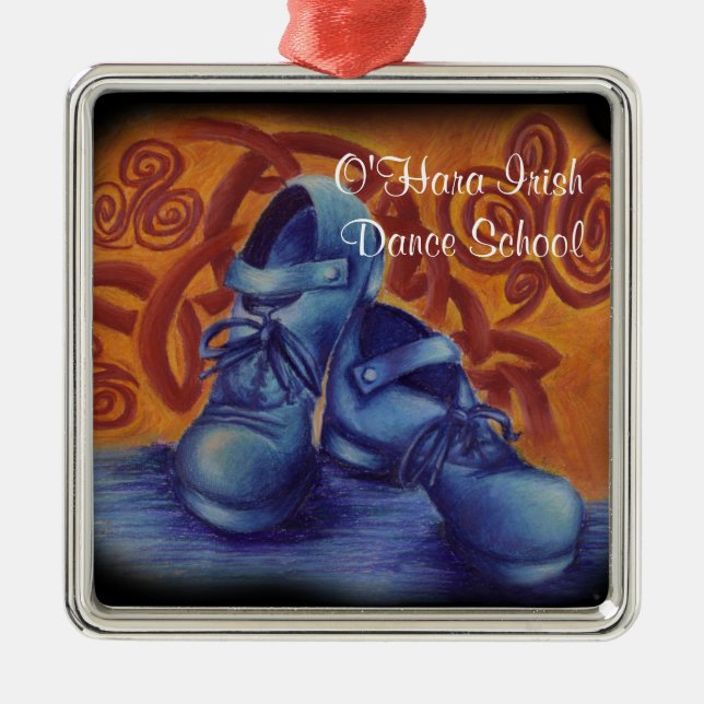 Ornamento de Calçados Duros azuis (Frente)