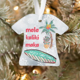 Ornamento de Camisas Mele Kalikimaka Aloha