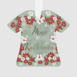 Ornamento de Camisas Mele Kalikimaka Havaiano