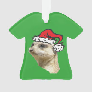 Ornamento de Camisas Personalizável do Meerkat de