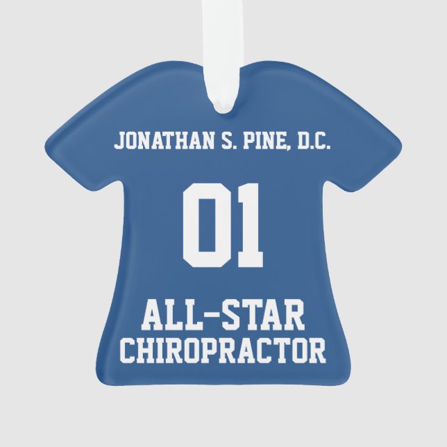 Ornamento de Camiseta All-Star Chiropractor (Verso)