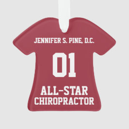 Ornamento de Camiseta All-Star Chiropractor