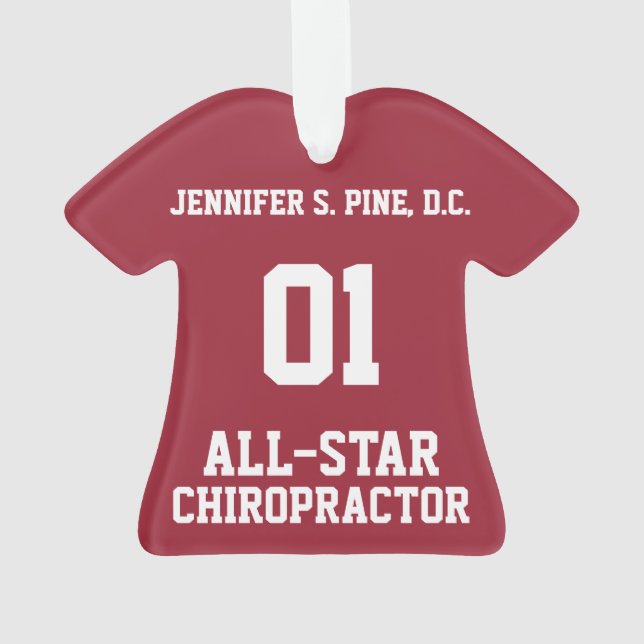Ornamento de Camiseta All-Star Chiropractor (Verso)