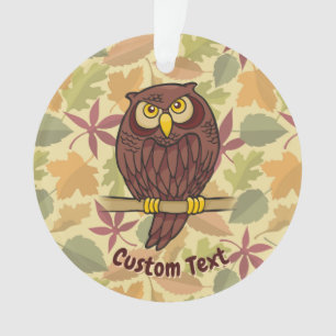 Ornamento de Cartoon de Coruja