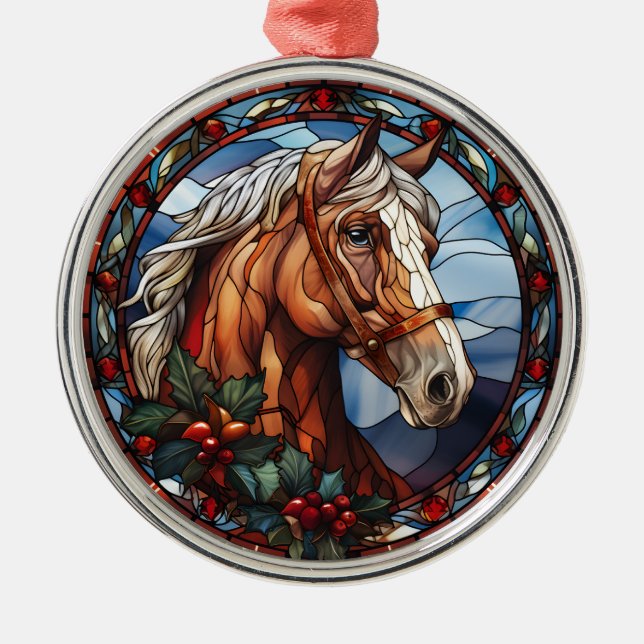 Ornamento de Cavalo de Natal (Frente)
