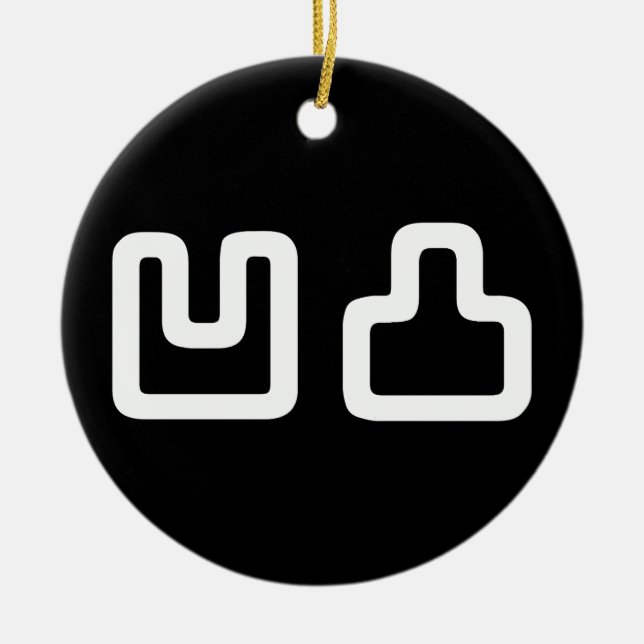 Ornamento De Cerâmica 凹 凸 Outotsu お う と つ (Frente)