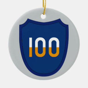 Ornamento De Cerâmica 100th Divisão de treinamento