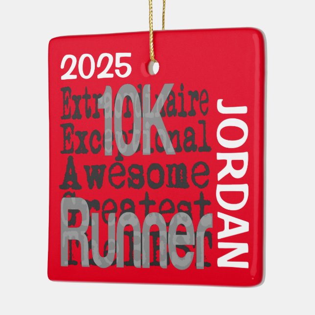 Ornamento De Cerâmica 10K Executante Extraordinário PERSONALIZADO (Esquerda)