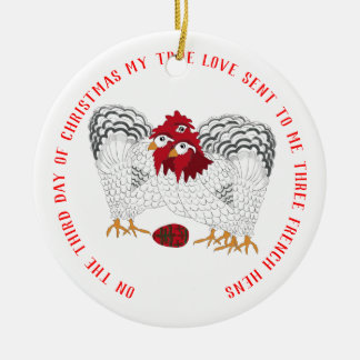 Ornamento De Cerâmica 12 dias de Natal 3 galerias francesas