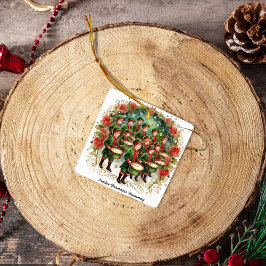 Ornamento De Cerâmica 12 dias de natal Doze Drummers Bebendo