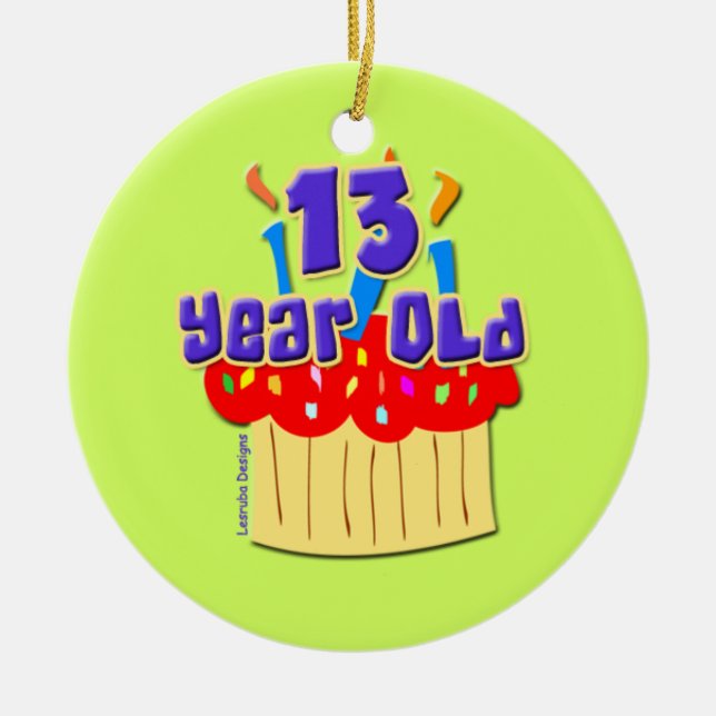 Ornamento De Cerâmica 13 anos (Frente)