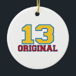 Ornamento De Cerâmica 13 Designs originais de aniversário<br><div class="desc">13 Designs originais de aniversário</div>