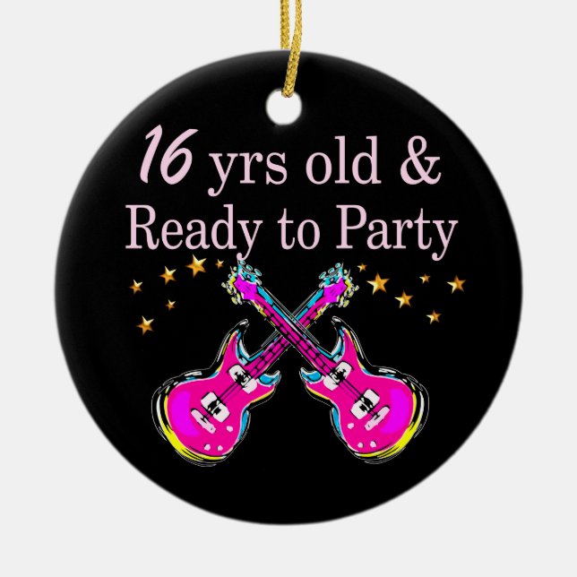 ORNAMENTO DE CERÂMICA 16ª ESTRELA ROCK (Frente)