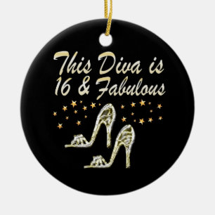 ORNAMENTO DE CERÂMICA 16ª RAINHA DO CALÇADO PRATA