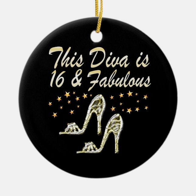 ORNAMENTO DE CERÂMICA 16ª RAINHA DO CALÇADO PRATA (Frente)