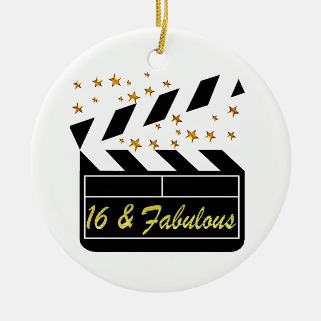 ORNAMENTO DE CERÂMICA 16.ª RAINHA DO FILME (Frente)