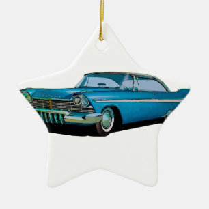 Ornamento De Cerâmica 1957 Coupe desportivo Plymouth Belvedere