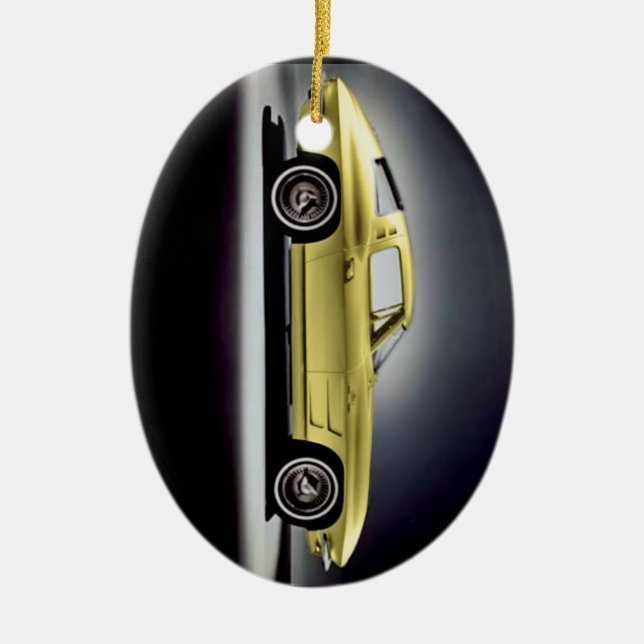 Ornamento De Cerâmica 1963 Corvette Sting Ray (Frente)