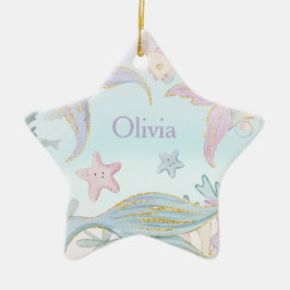 Ornamento De Cerâmica 1 Foto: Água Lítida Sereia Trilha Marinha