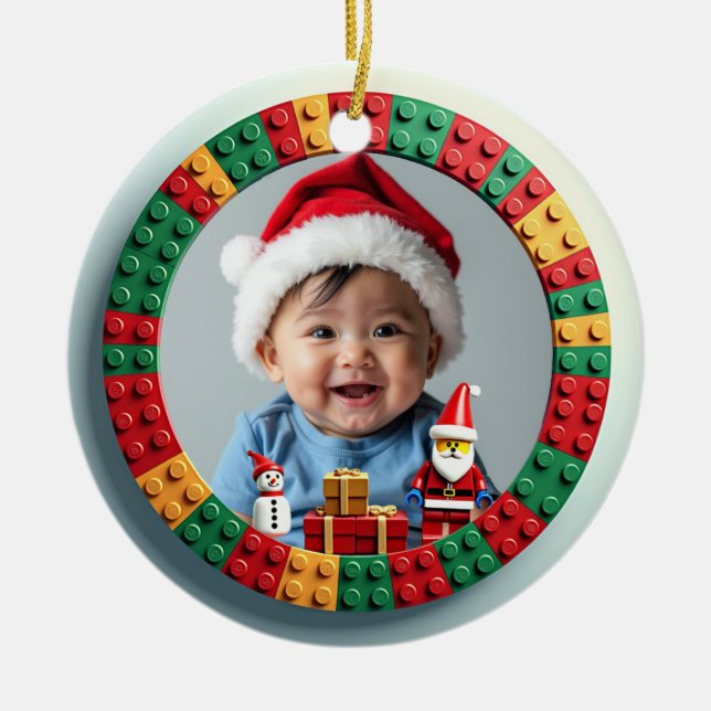 Ornamento De Cerâmica 1st Christmas 2 sided, Santa’s Sweetheart (Frente)