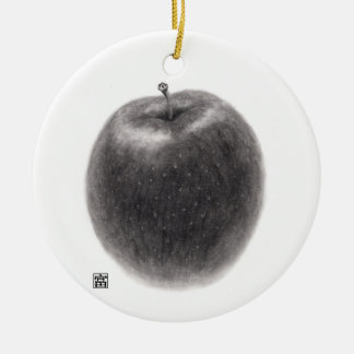 ORNAMENTO DE CERÂMICA 2個のりんご