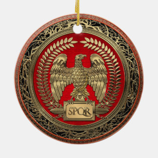 Ornamento De Cerâmica [200] Águia Imperial Romana Dourada