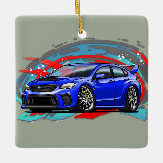 Ornamento De Cerâmica 2015-2018_Blue_WRX (Frente)