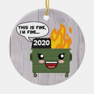 Ornamento De Cerâmica 2020, O Fogo De Lixo, ESTÁ BEM, ESTOU BEM...