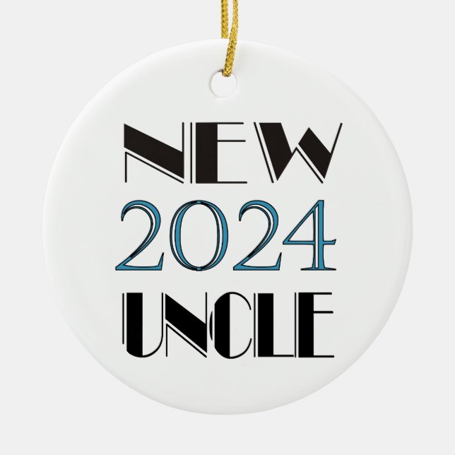 Ornamento De Cerâmica 2024 Nova Ornament (Frente)