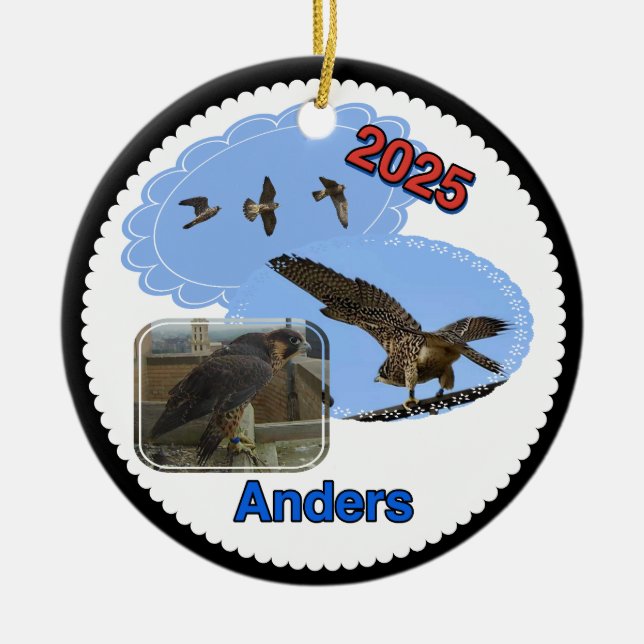 Ornamento De Cerâmica 2025 Ceramic Circle Ornament Anders (Frente)