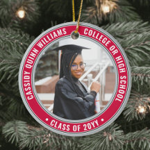 2 Cinzas Vermelhas Elegantes para Graduação de Fot