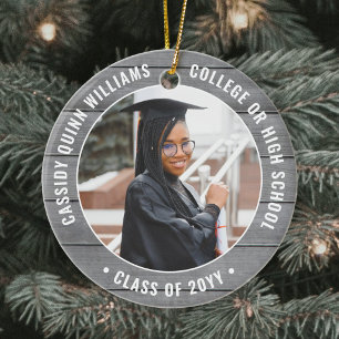 Ornamento De Cerâmica 2 Formatação Fotográfica Cinzas Faux Wood